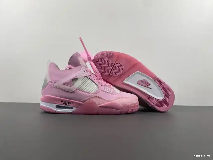 Cheap TB JORDAN OFF-WHITE 4 X PINK 0612
